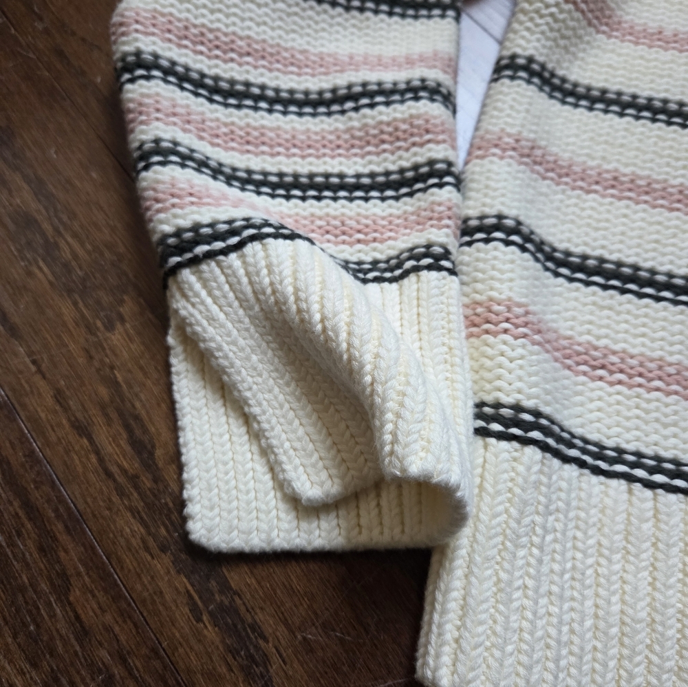 Madewell Cotton Crewneck Sweater in Stripe Size S - Picture 4 of 8